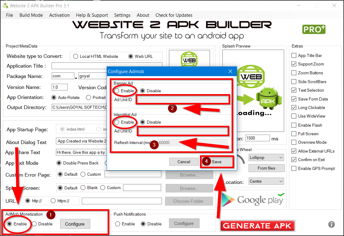 To apk builder website website to